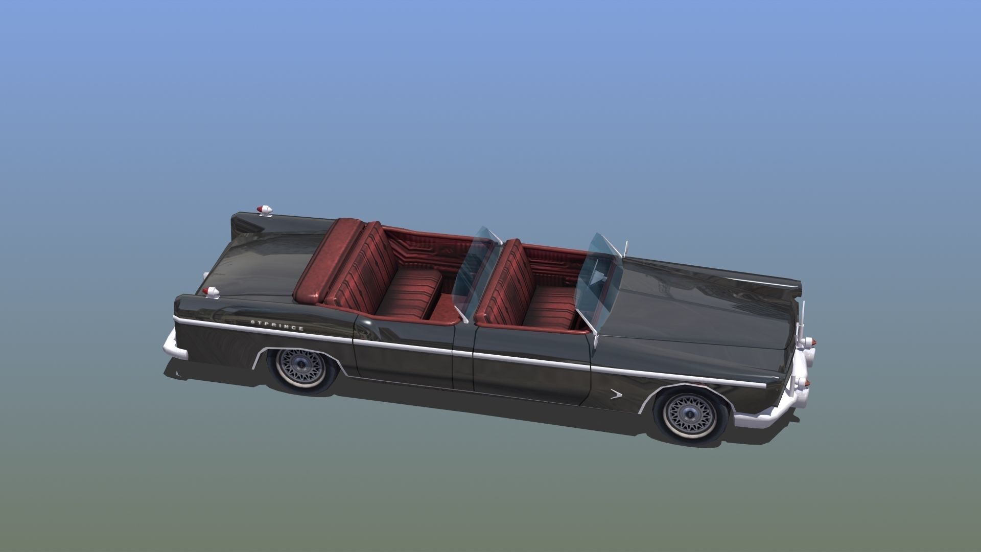 Open Topped Limo 3D model_5