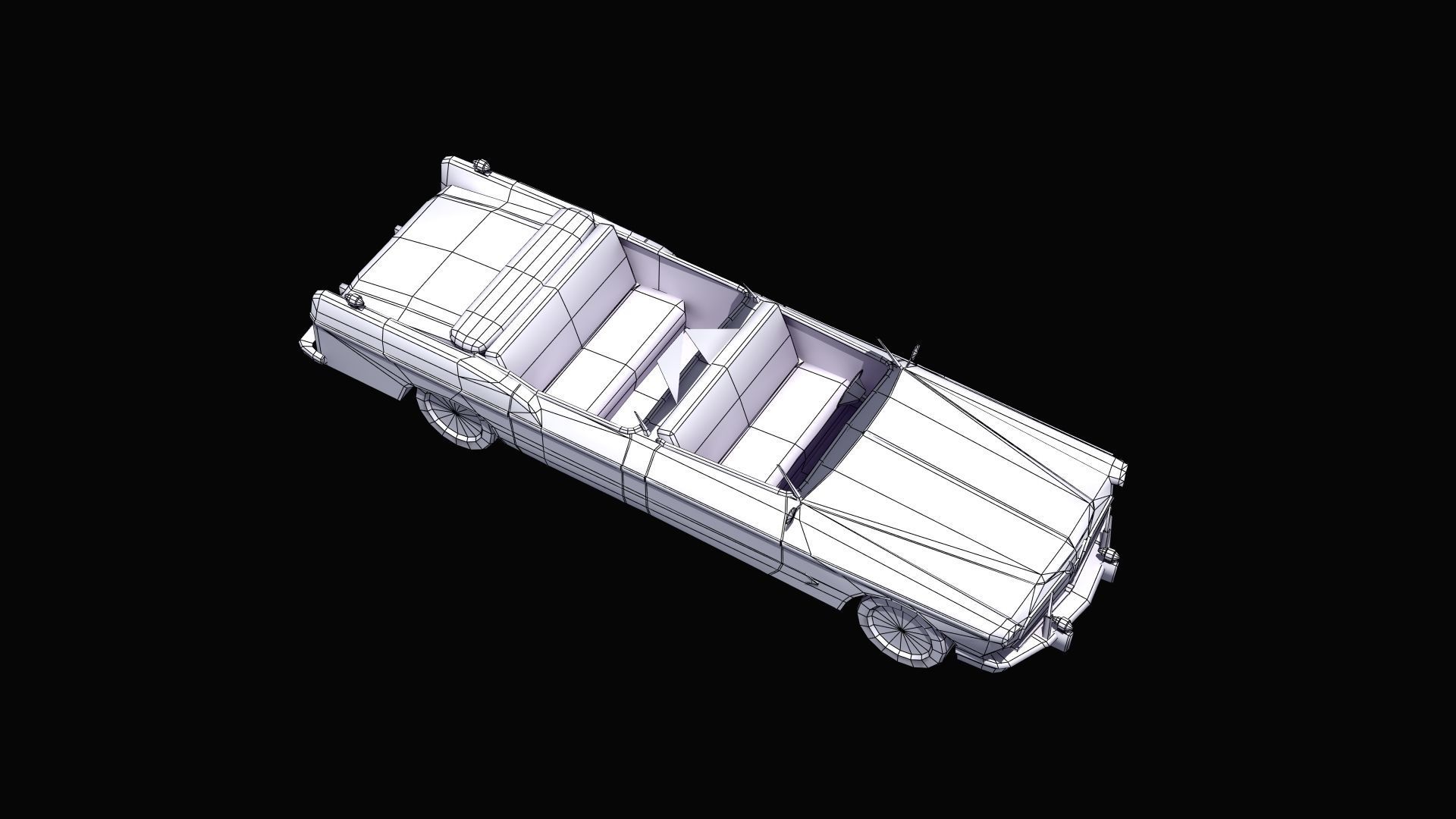 Open Topped Limo 3D model_26