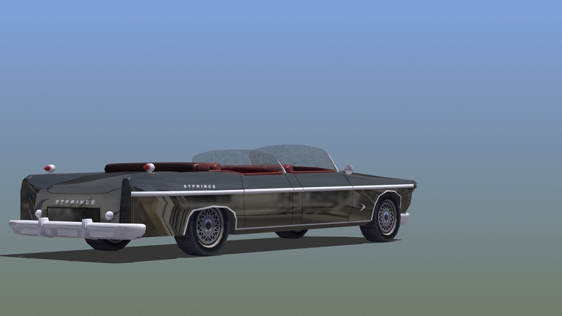 Open Topped Limo 3D model_10