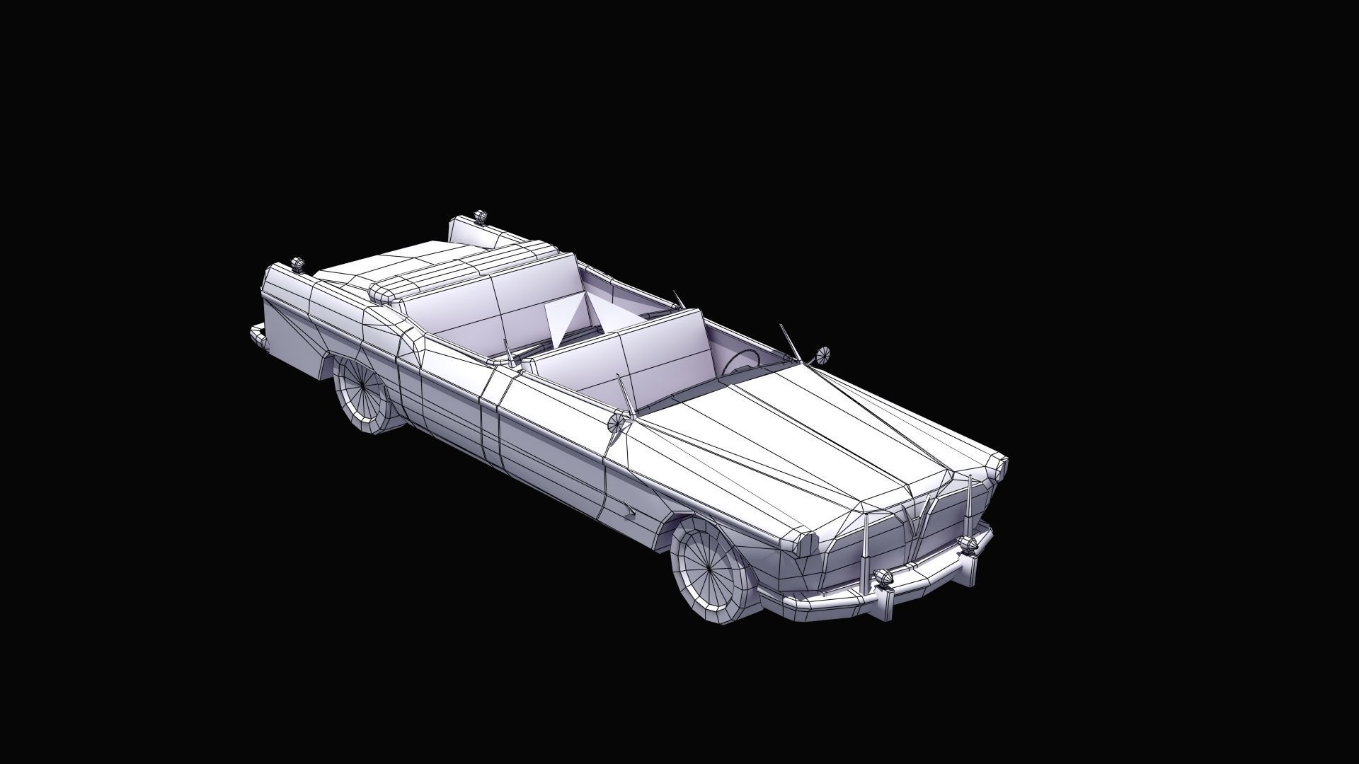 Open Topped Limo 3D model_22