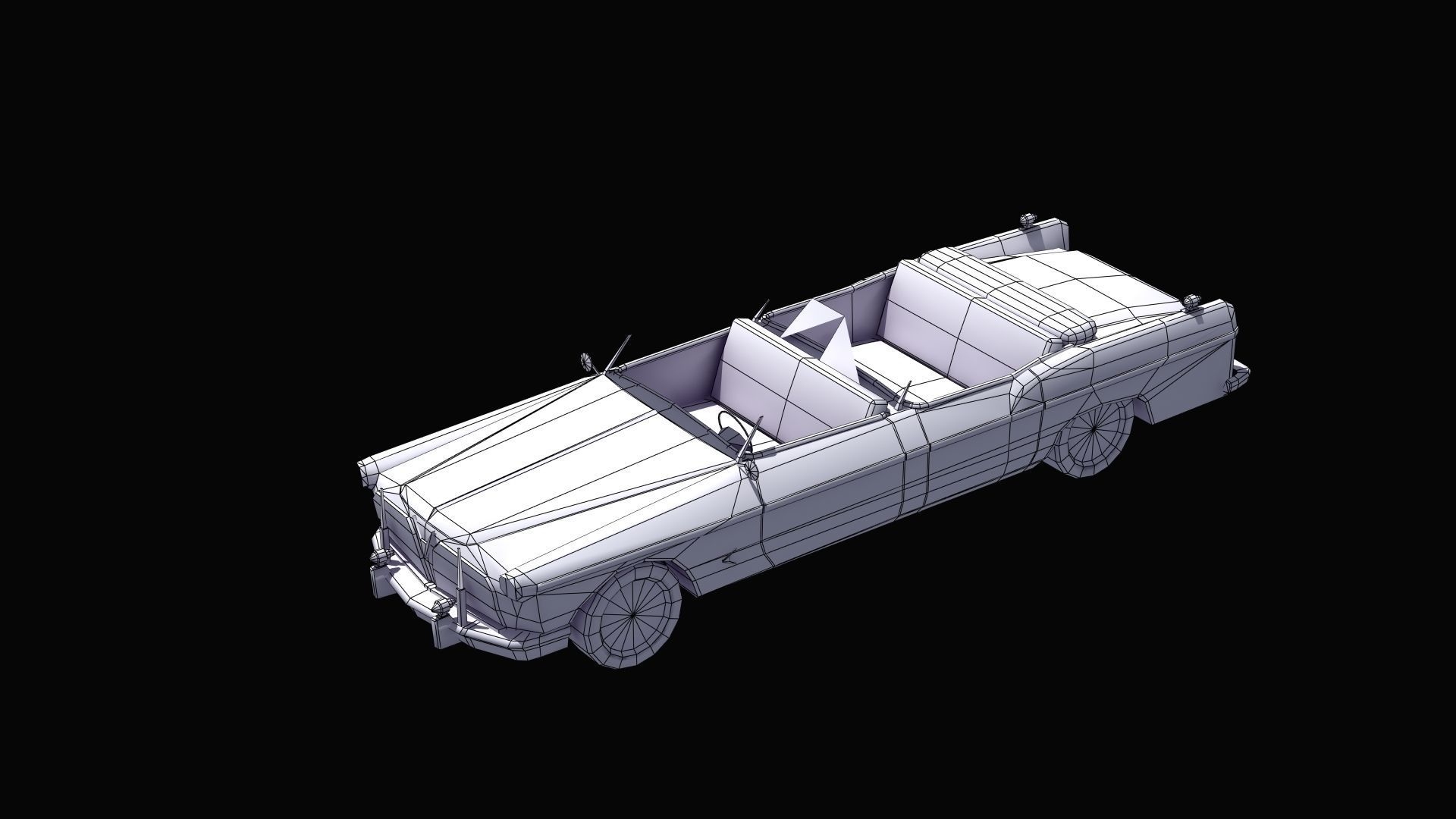 Open Topped Limo 3D model_23