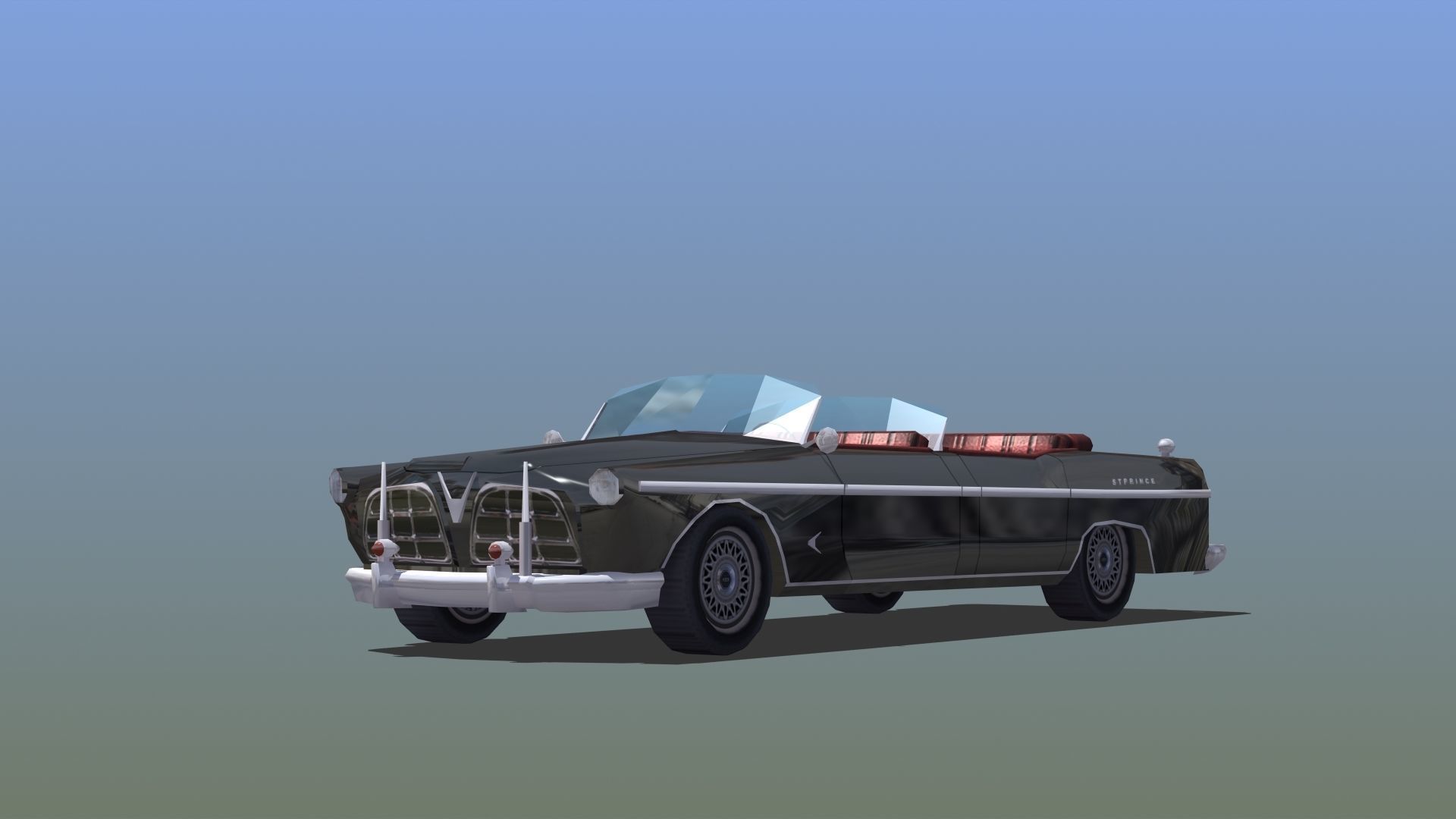 Open Topped Limo 3D model_8
