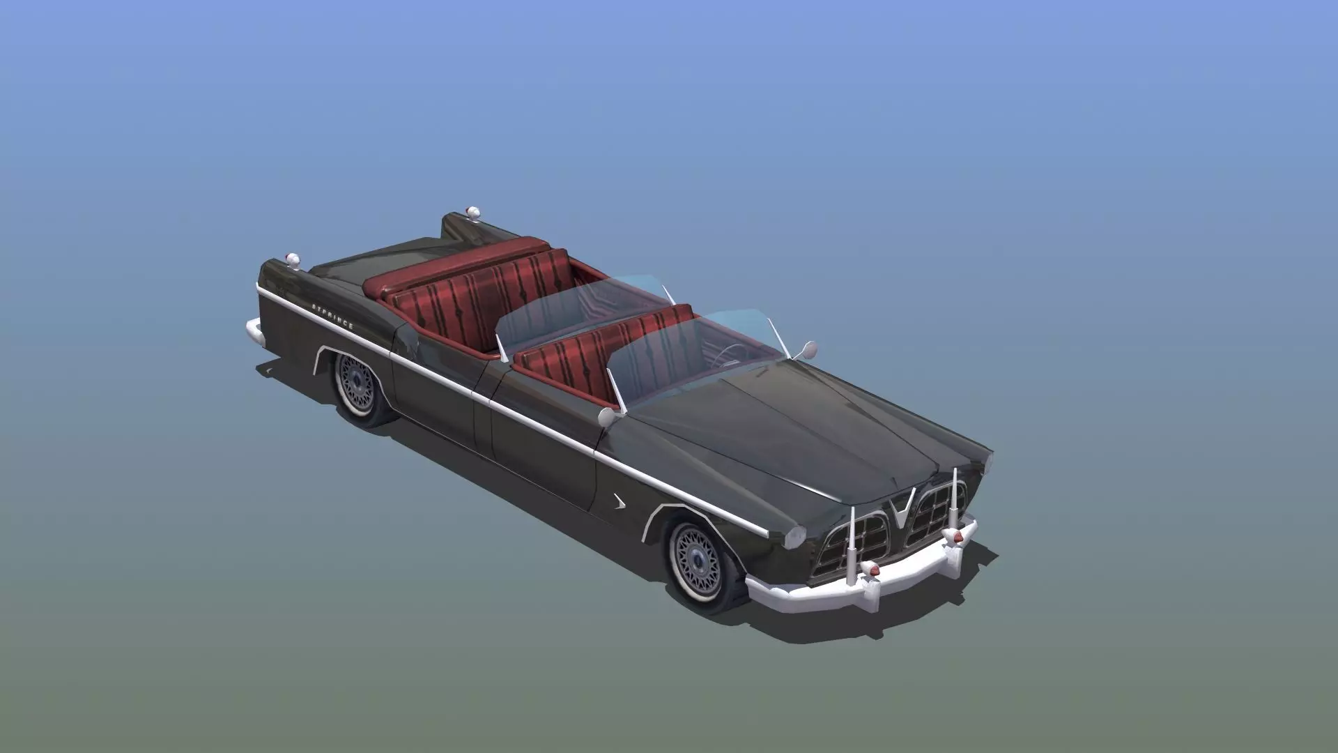 Open Topped Limo 3D model_0