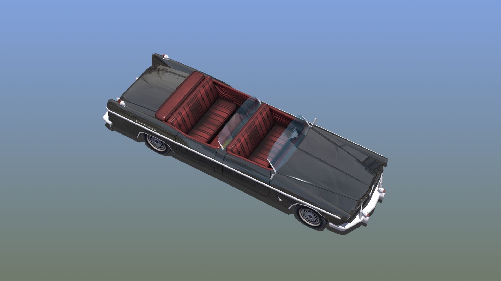 Open Topped Limo 3D model_4