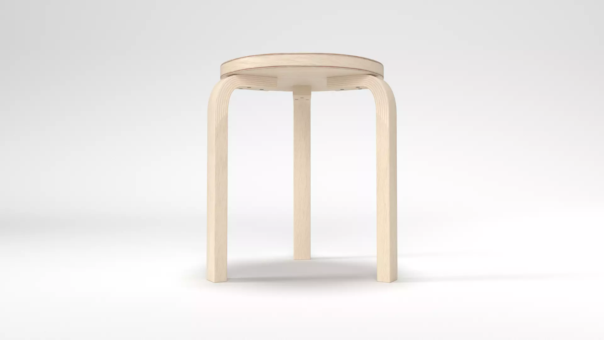 STOOL 60 Low-poly 3D model_0