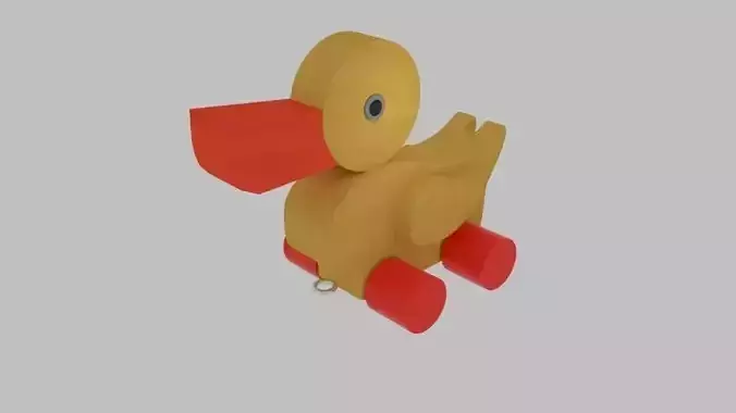 Duck Toy Low-poly 3D model