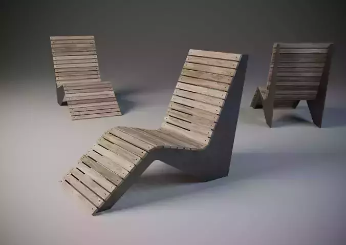 urban exterior chair 3D model