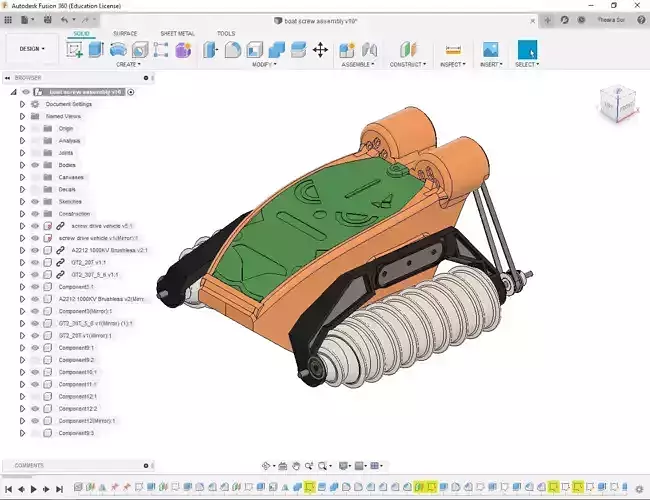 Screw Propeller RC boat 