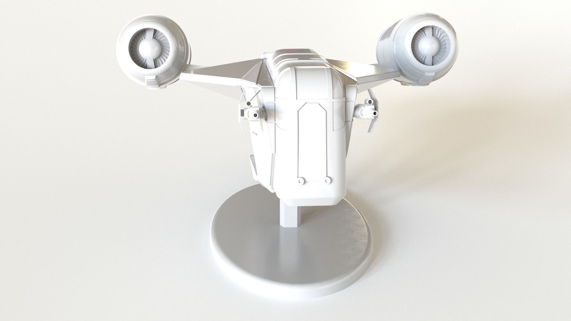 The Mandalorian Razor Crest  3D print model_7