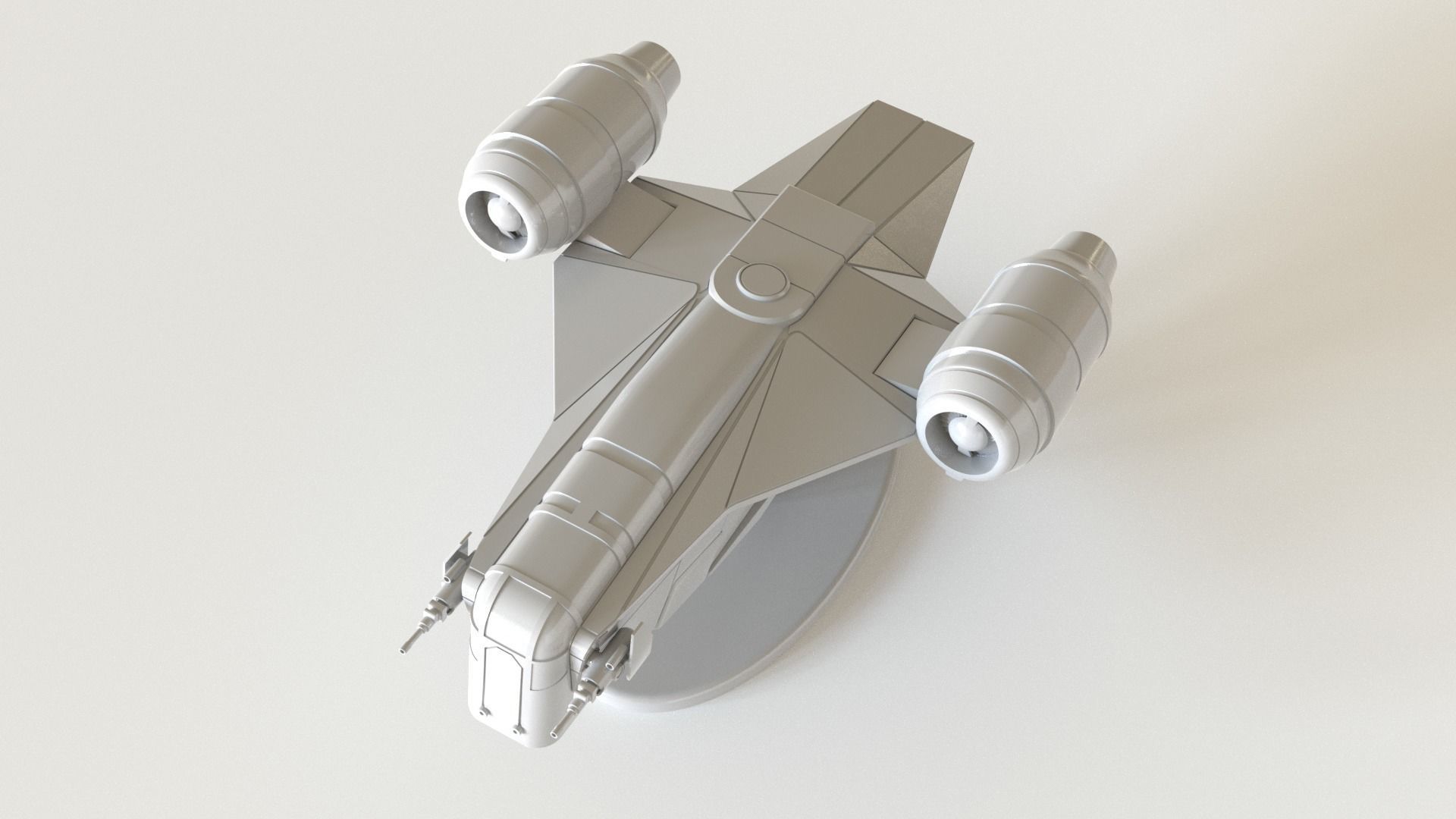The Mandalorian Razor Crest  3D print model_11