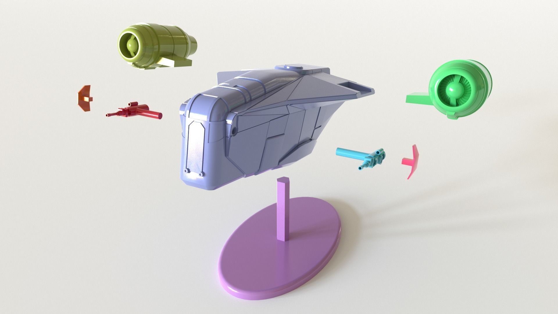 The Mandalorian Razor Crest  3D print model_2