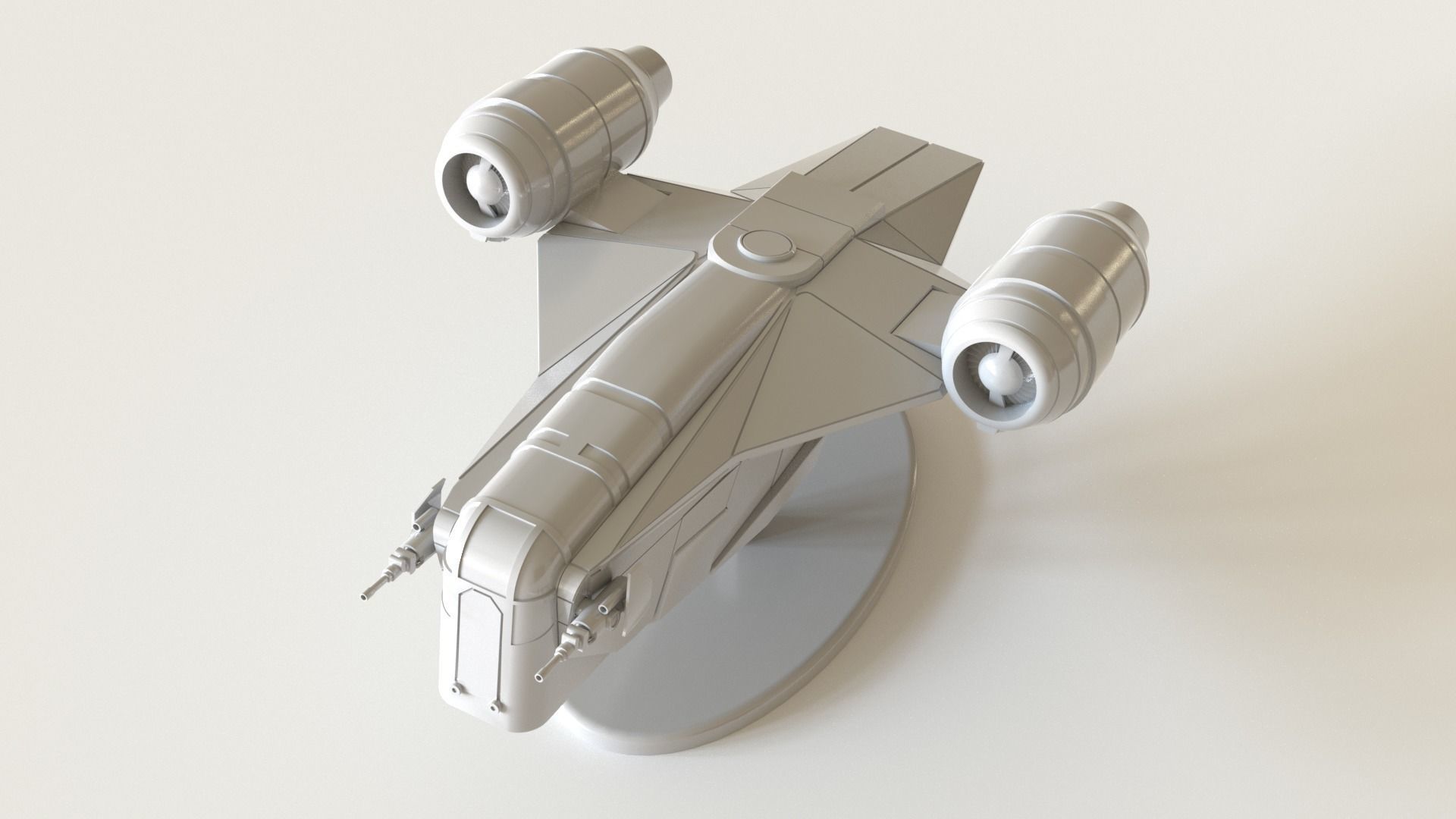 The Mandalorian Razor Crest  3D print model_3