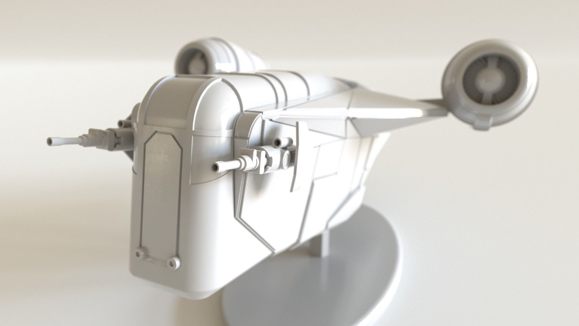 The Mandalorian Razor Crest  3D print model_5