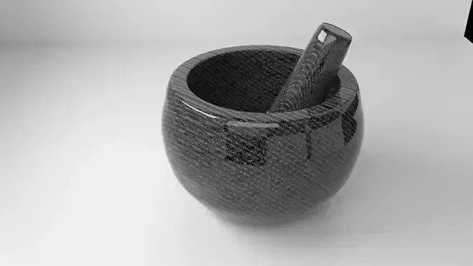 Ceramic Stone Mortar and Pestle 16