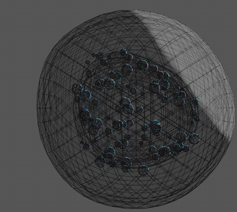 IVF cell simulation animal or human cell and needle 3D model_4
