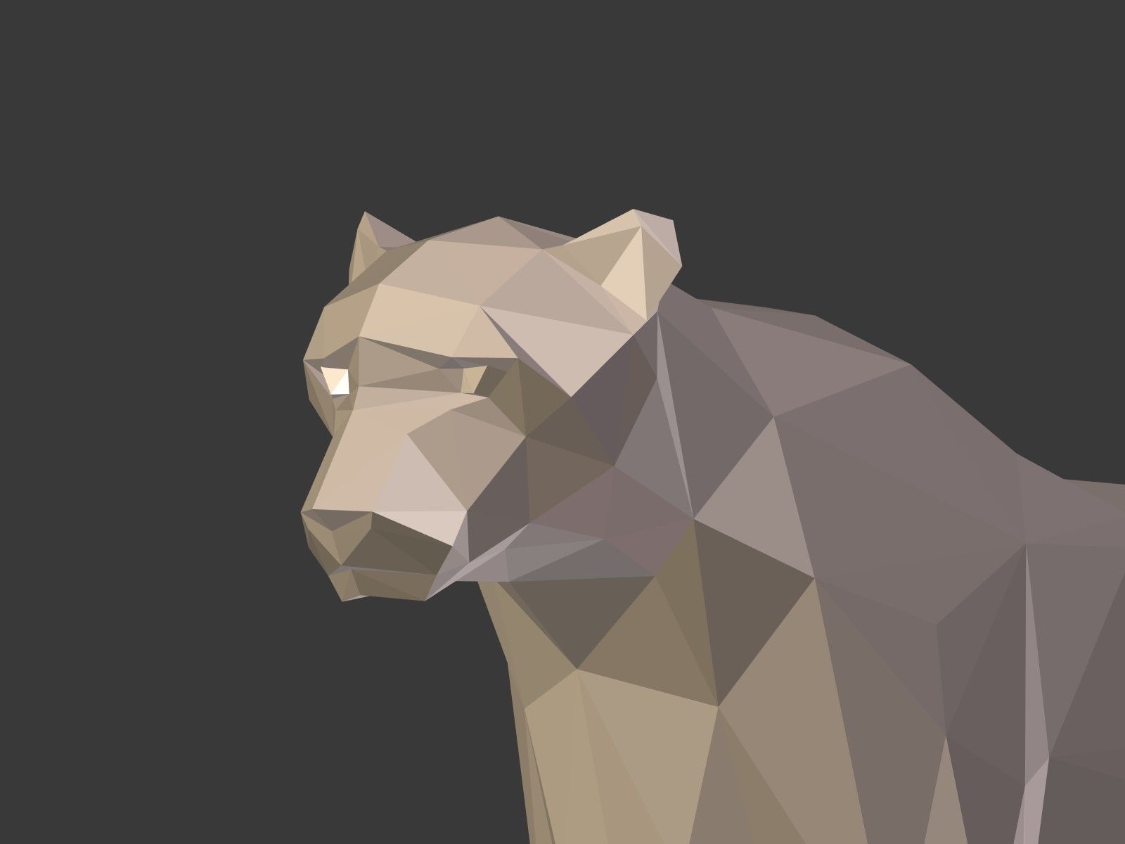 LowPoly Cartoon Cheetah Low-poly 3D model_15