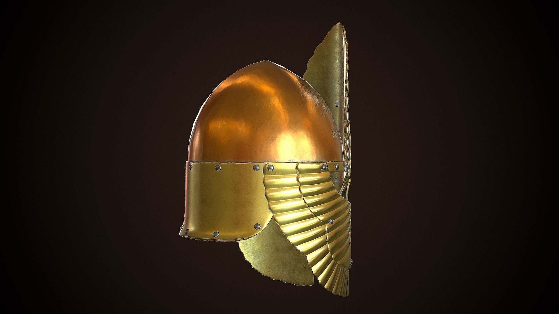 Archon Helmet 01 Low-poly 3D model_10