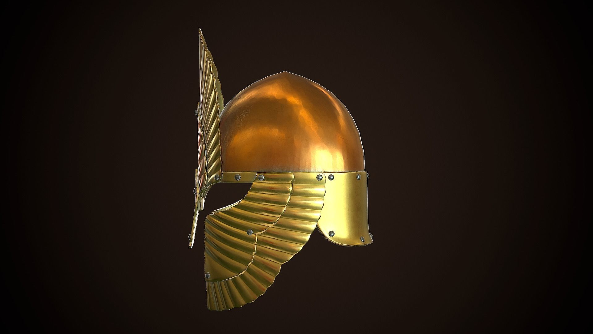 Archon Helmet 01 Low-poly 3D model_5