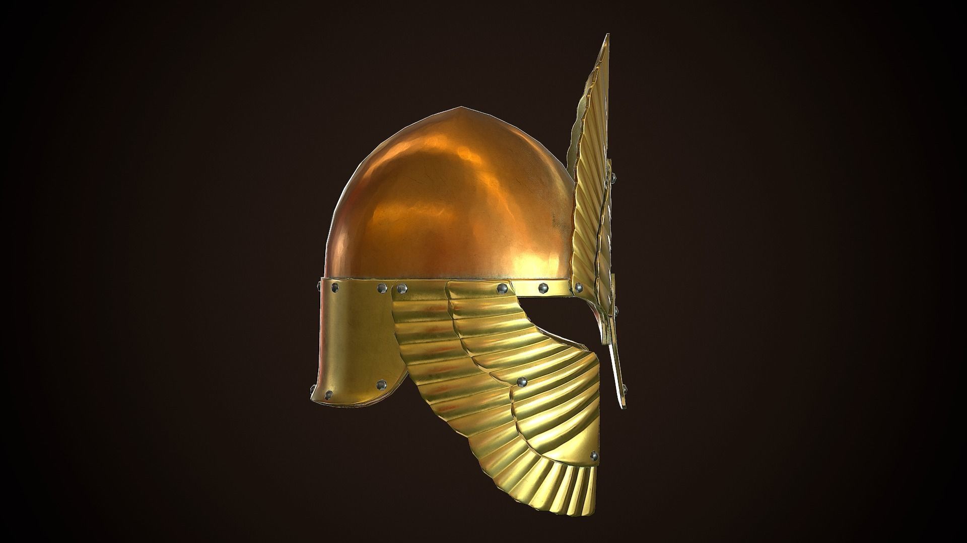 Archon Helmet 01 Low-poly 3D model_11
