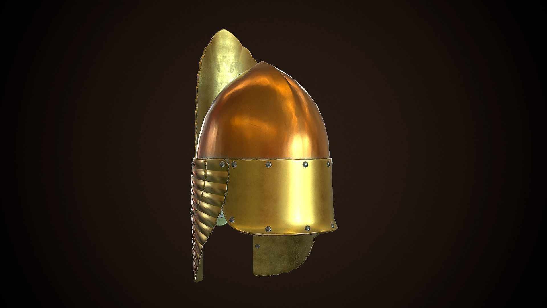 Archon Helmet 01 Low-poly 3D model_7