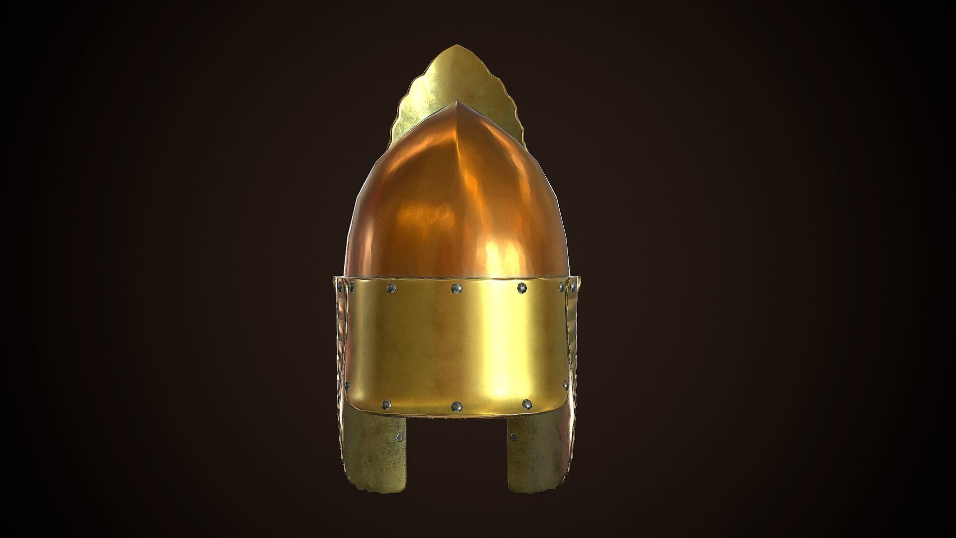 Archon Helmet 01 Low-poly 3D model_8
