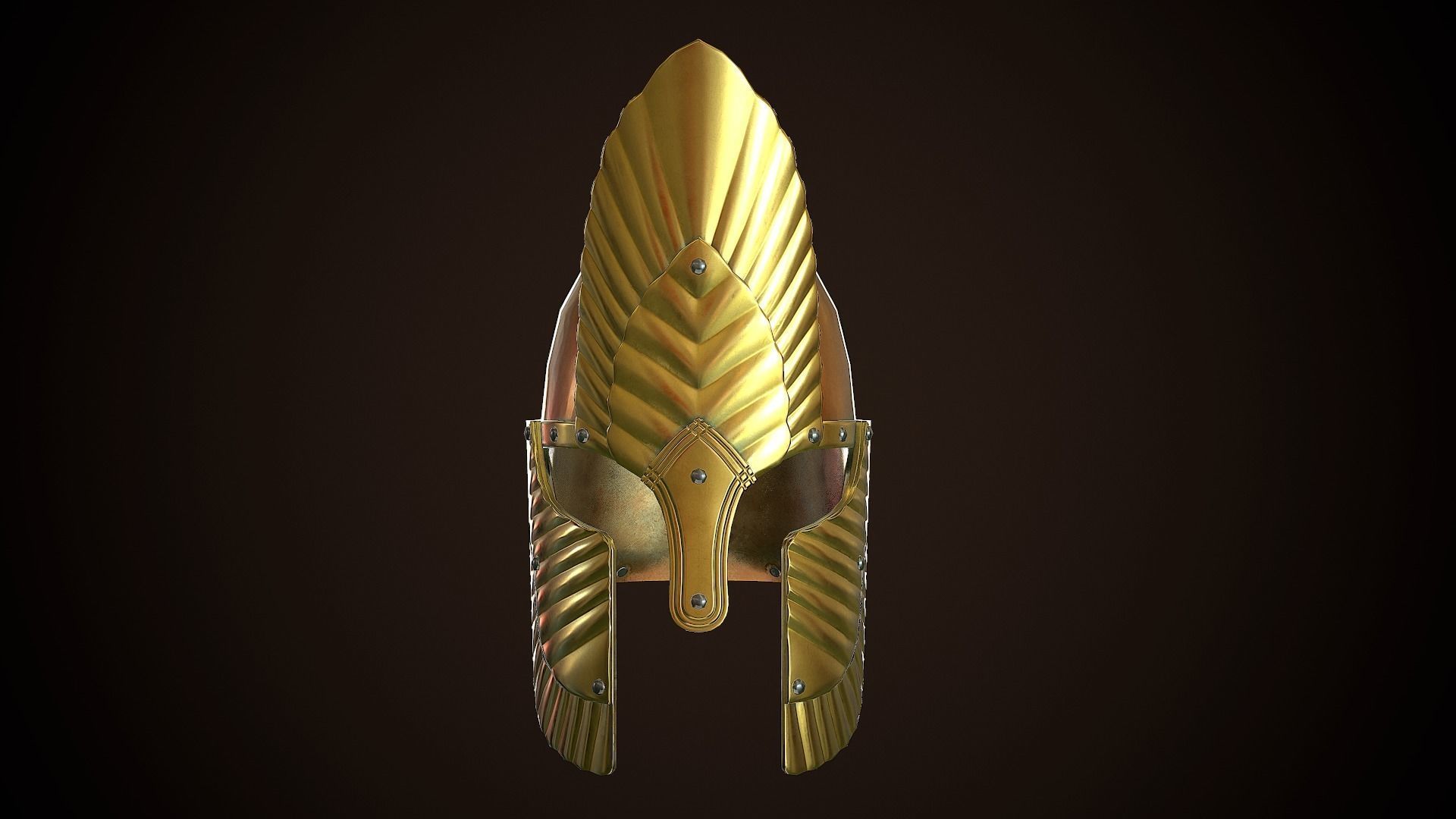 Archon Helmet 01 Low-poly 3D model_2