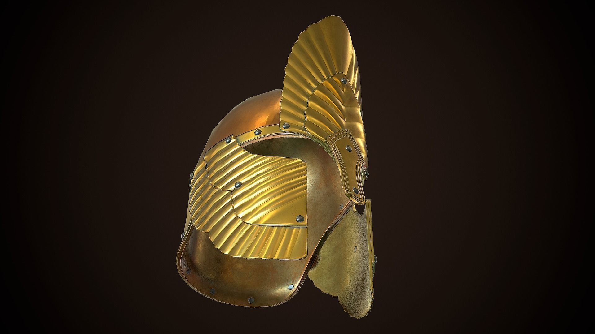 Archon Helmet 01 Low-poly 3D model_15