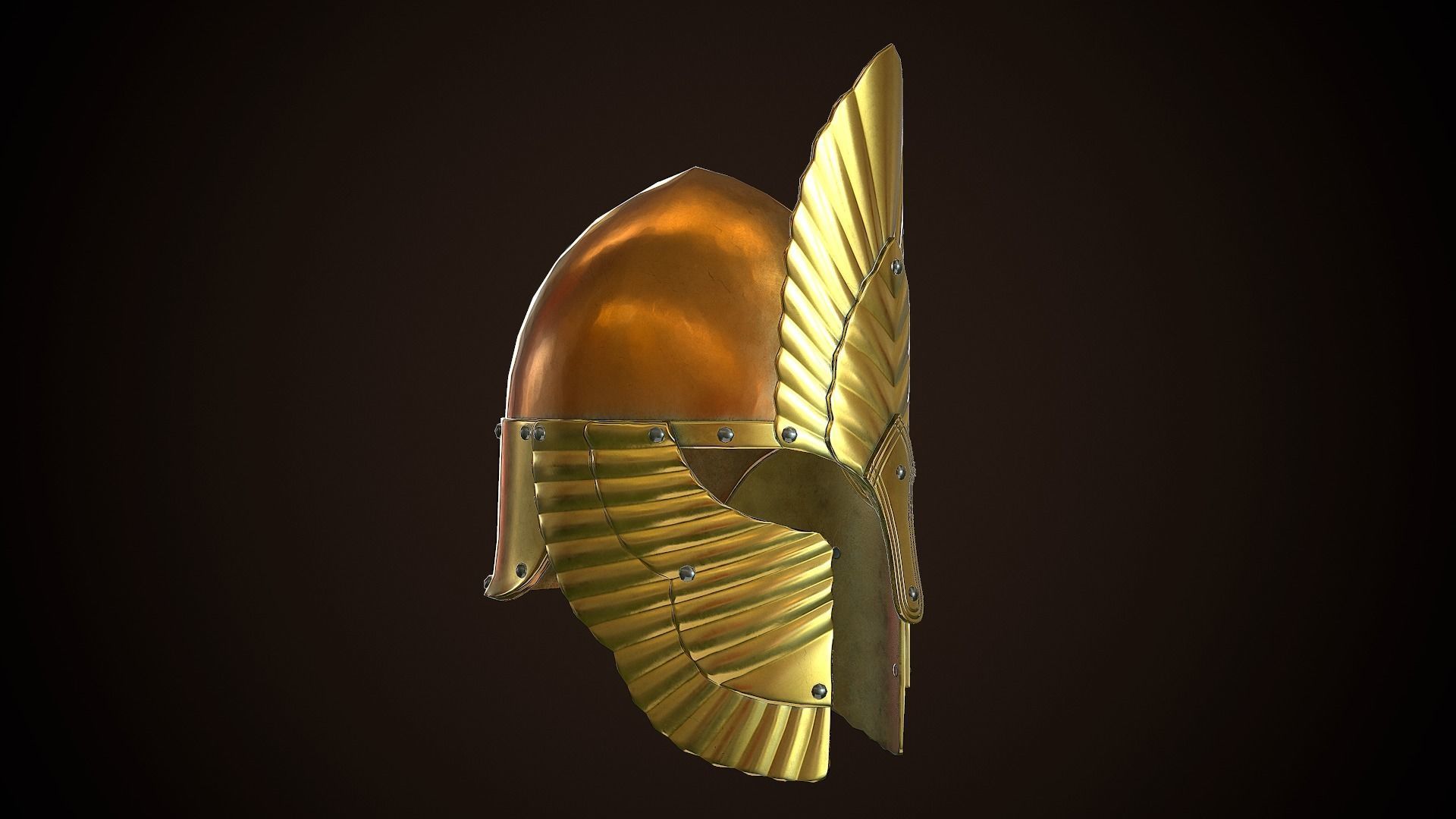 Archon Helmet 01 Low-poly 3D model_12