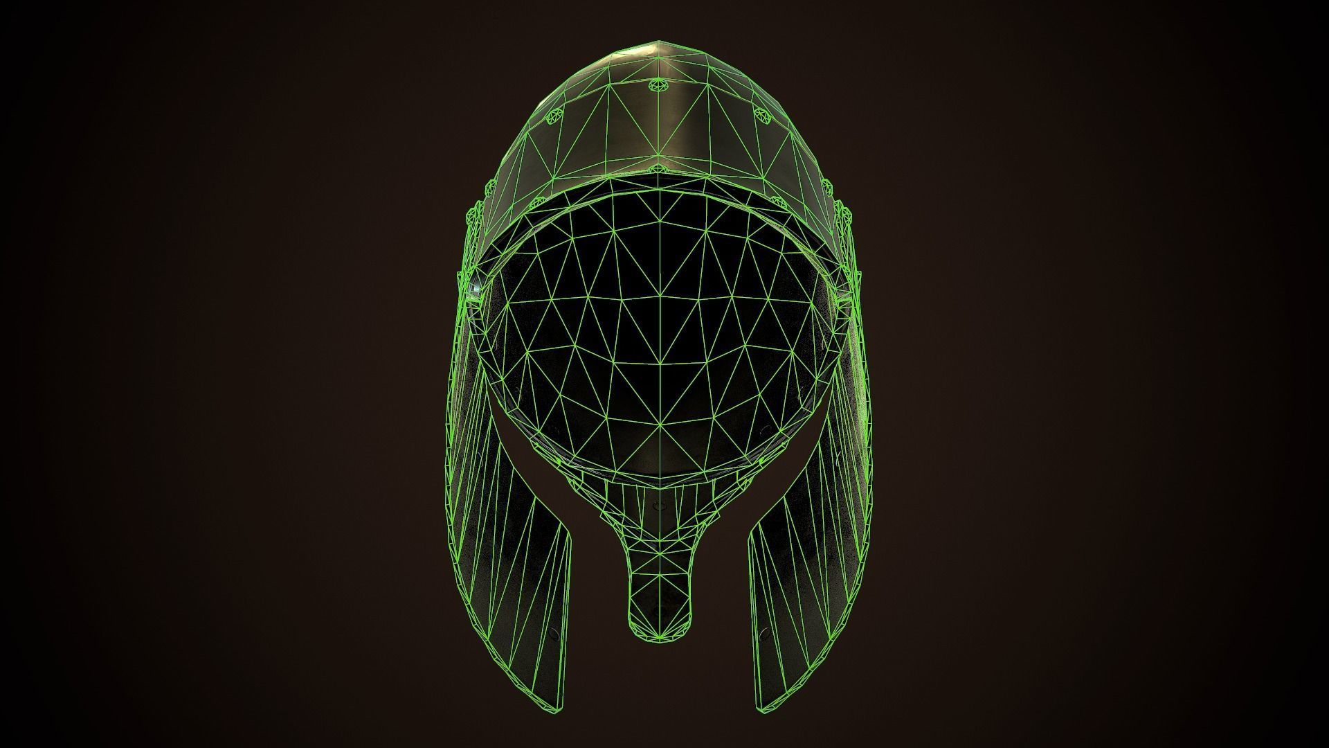 Archon Helmet 01 Low-poly 3D model_20