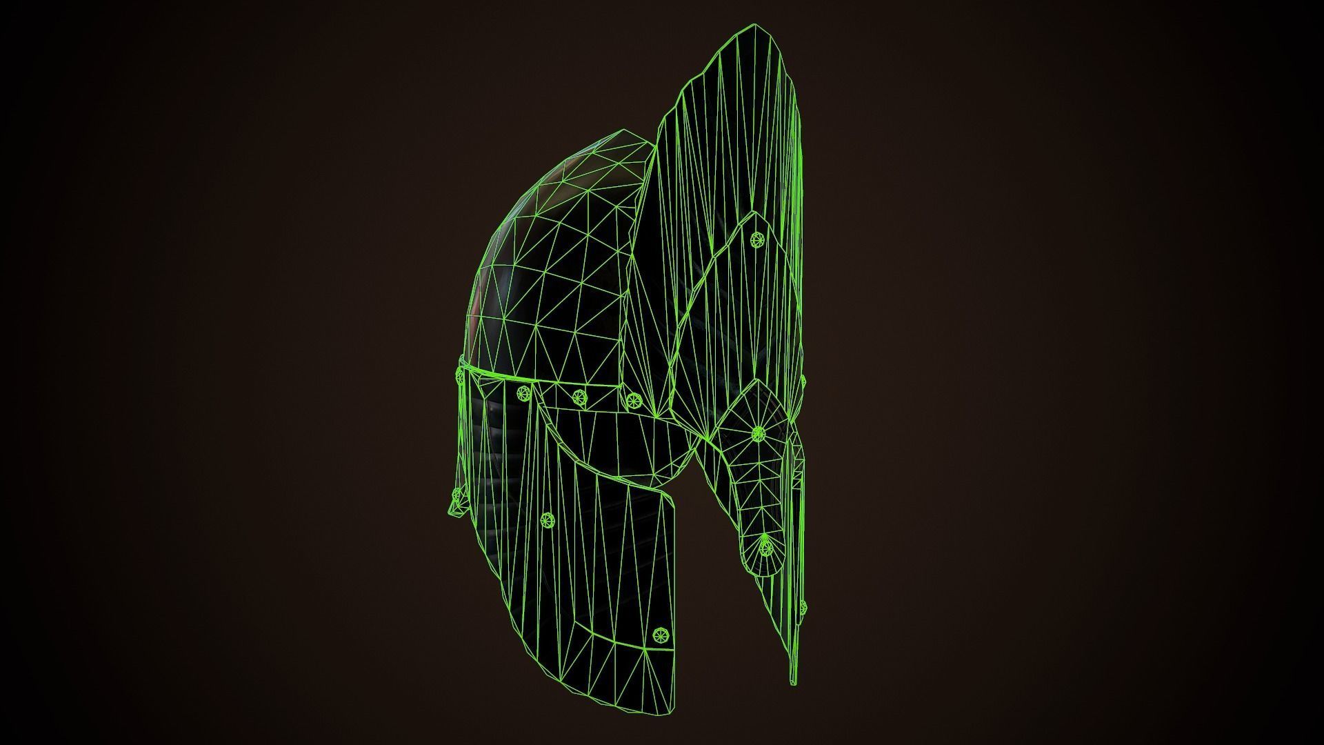 Archon Helmet 01 Low-poly 3D model_17