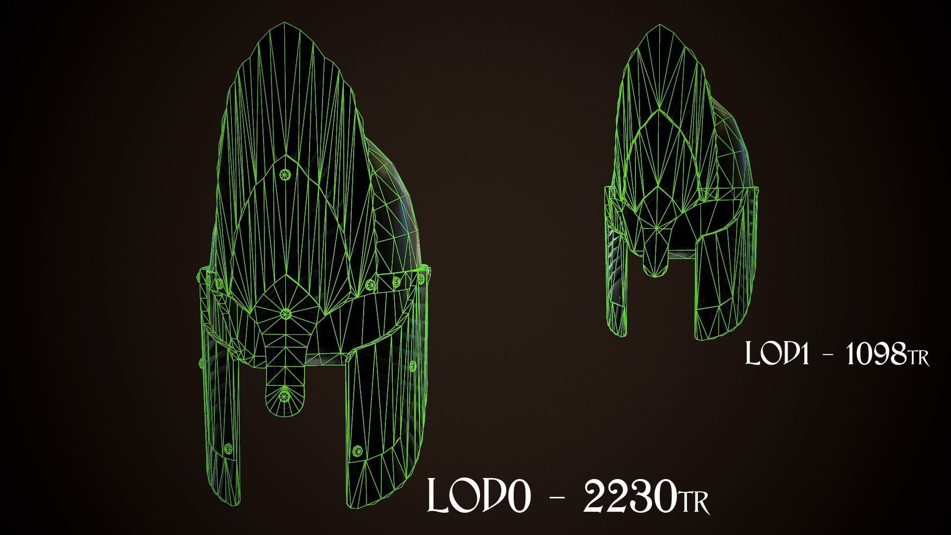 Archon Helmet 01 Low-poly 3D model_16