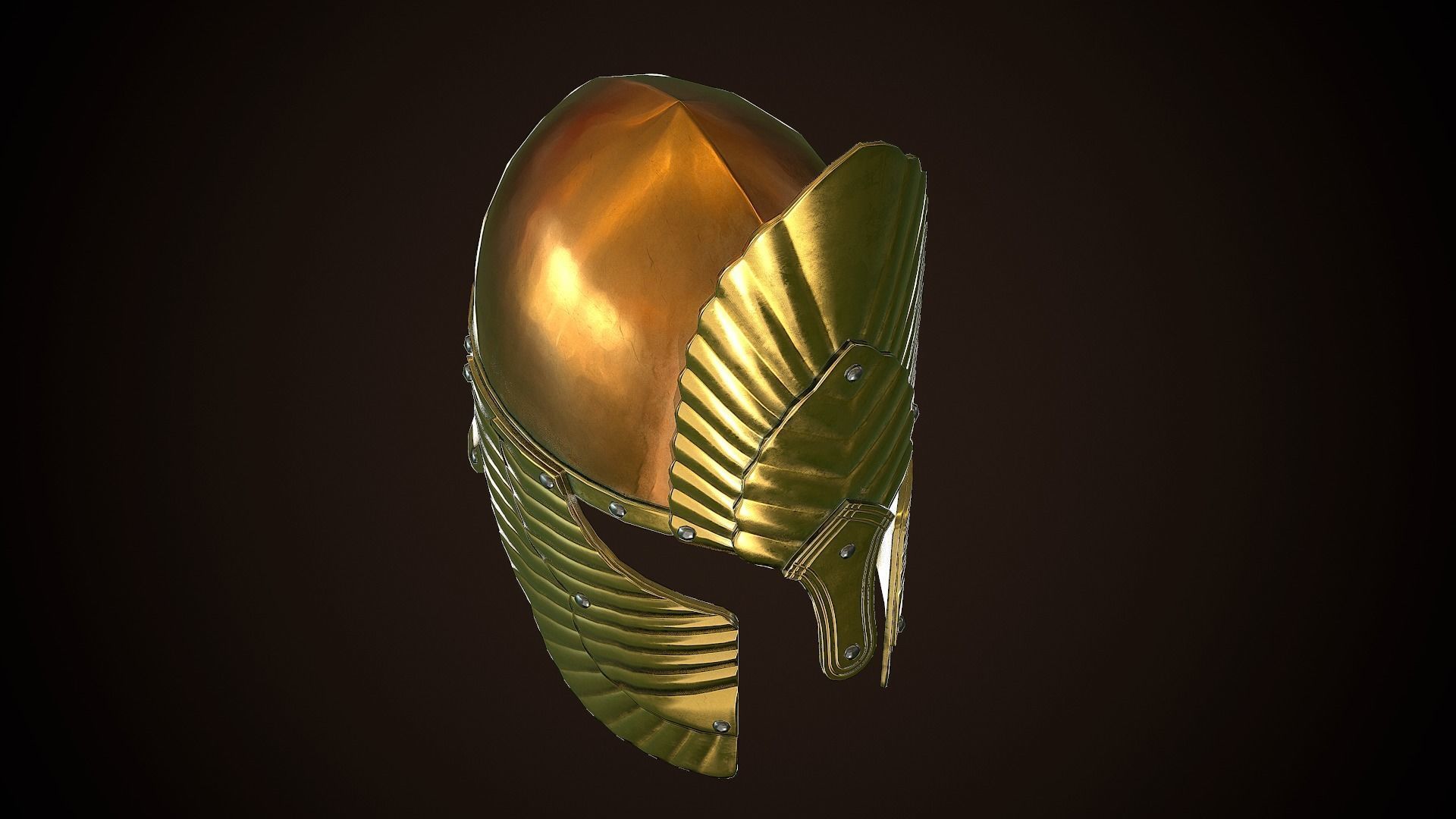 Archon Helmet 01 Low-poly 3D model_14