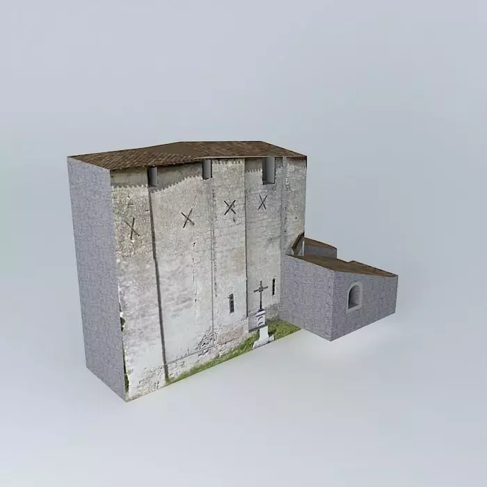 Church Saint Martial Dordogne Free 3D model