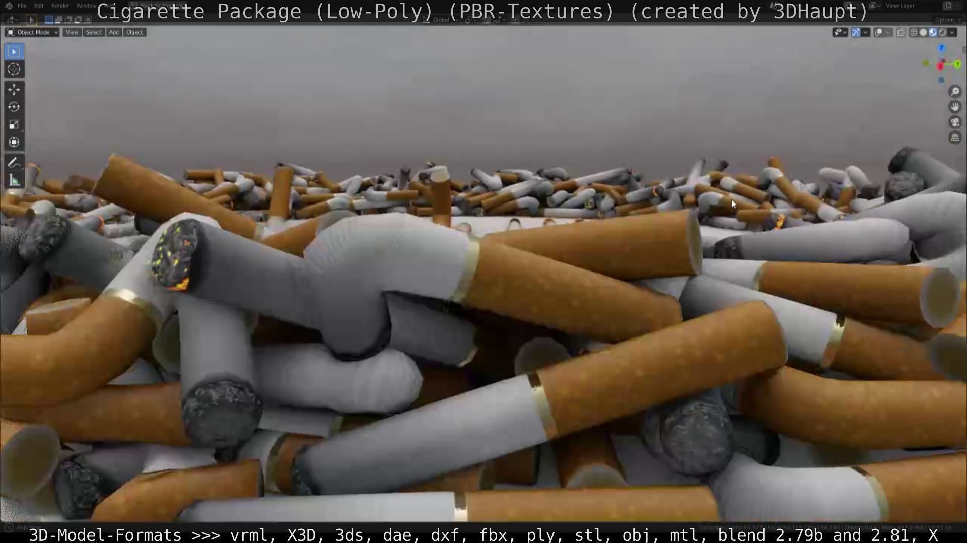 Low-Poly Cigarette Package Low-poly 3D model_17