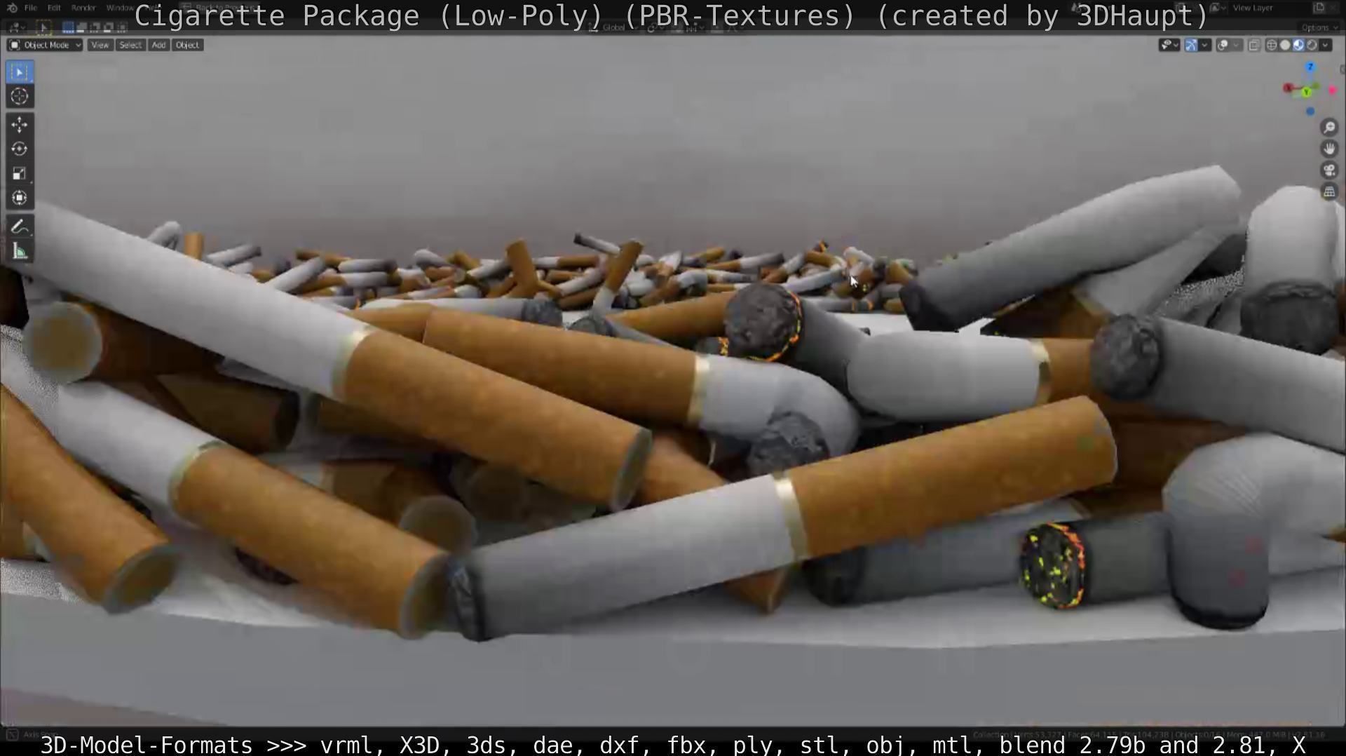 Low-Poly Cigarette Package Low-poly 3D model_37