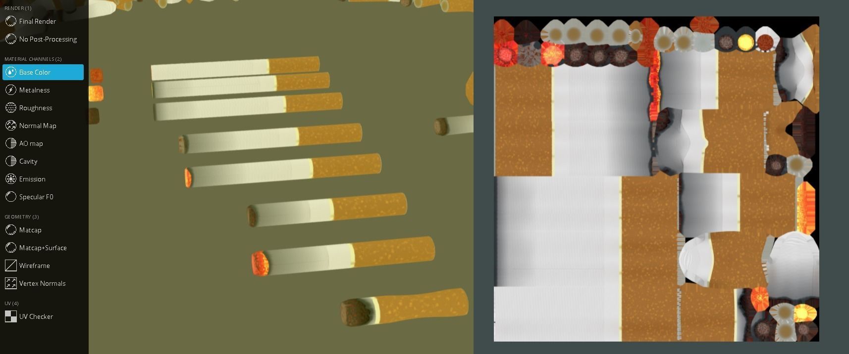 Low-Poly Cigarette Package Low-poly 3D model_9