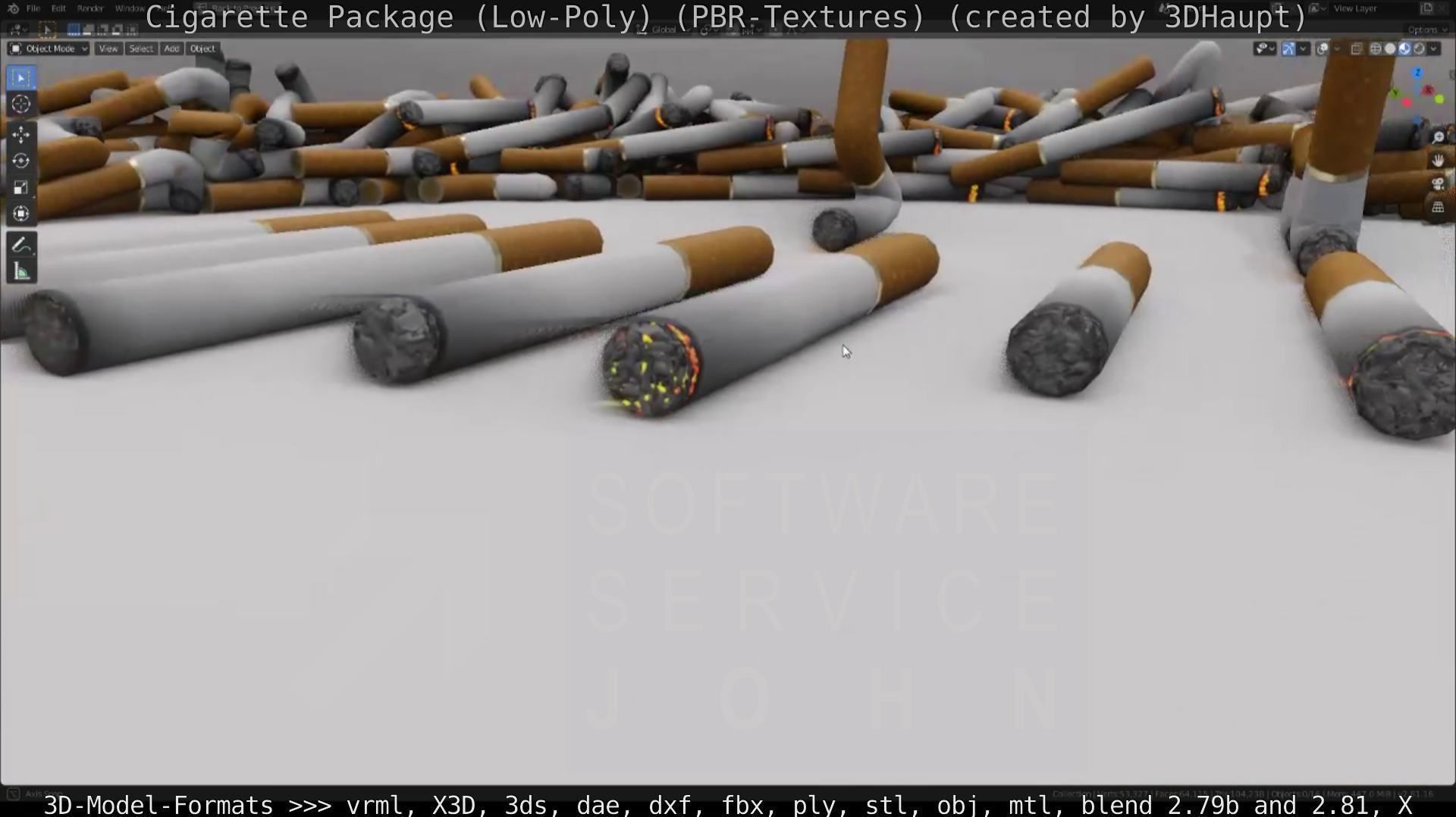 Low-Poly Cigarette Package Low-poly 3D model_32