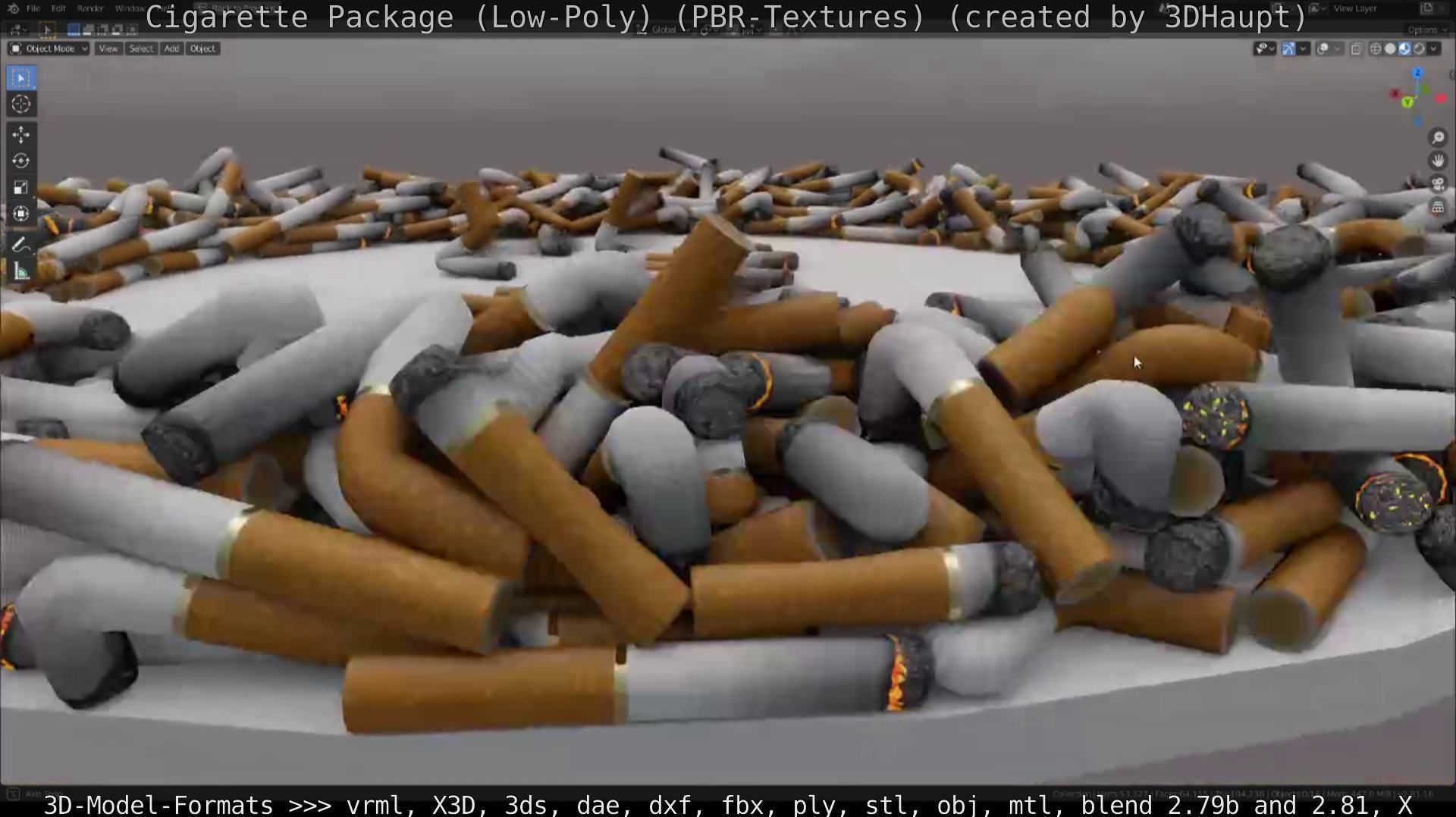 Low-Poly Cigarette Package Low-poly 3D model_47
