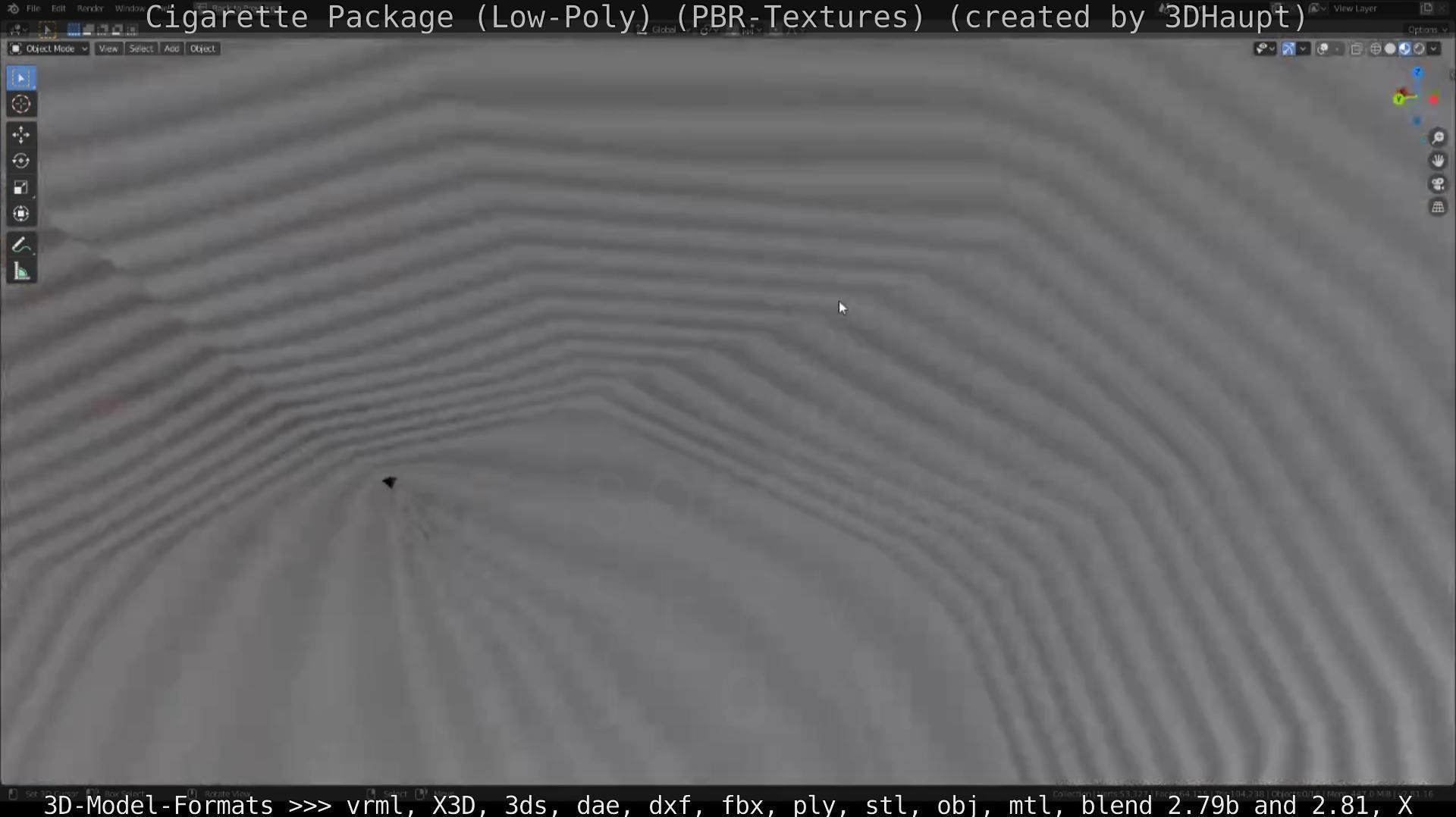 Low-Poly Cigarette Package Low-poly 3D model_57