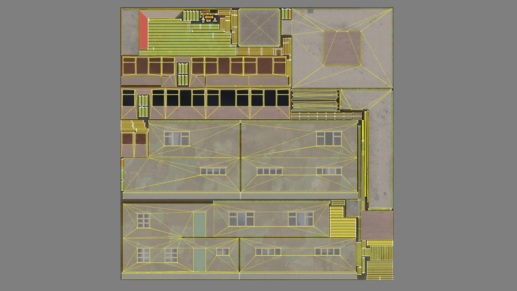 Airport ControlRoom 01 with Damage Low-poly 3D model_21