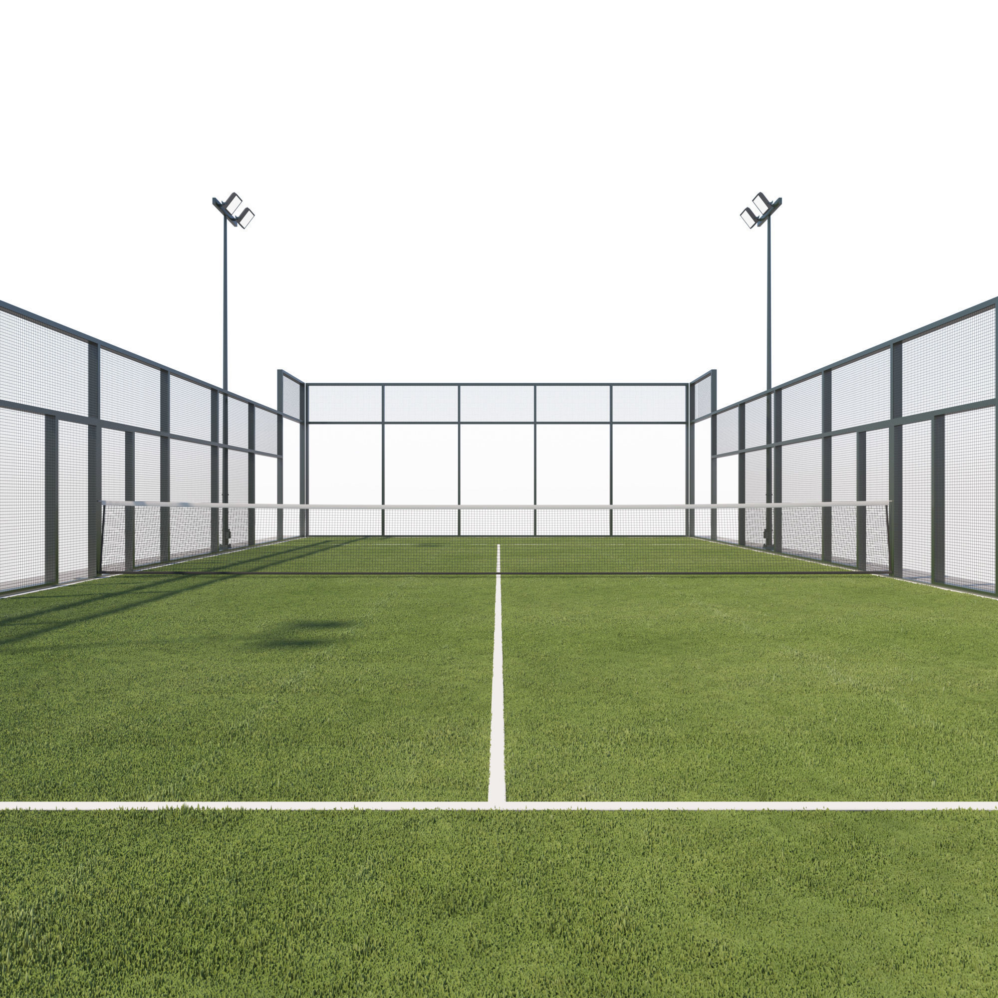 Padel Court 3D model_3