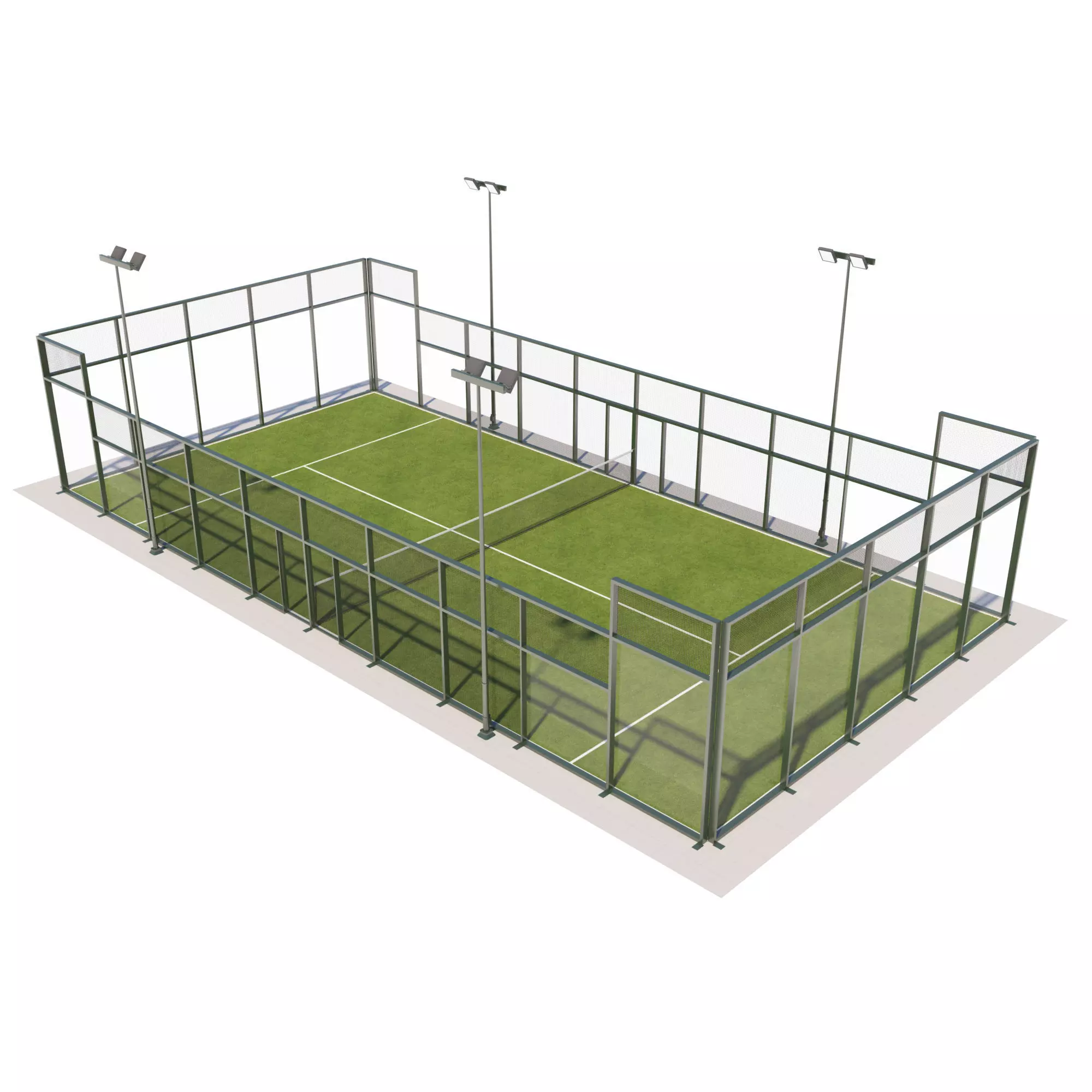 Padel Court 3D model_0