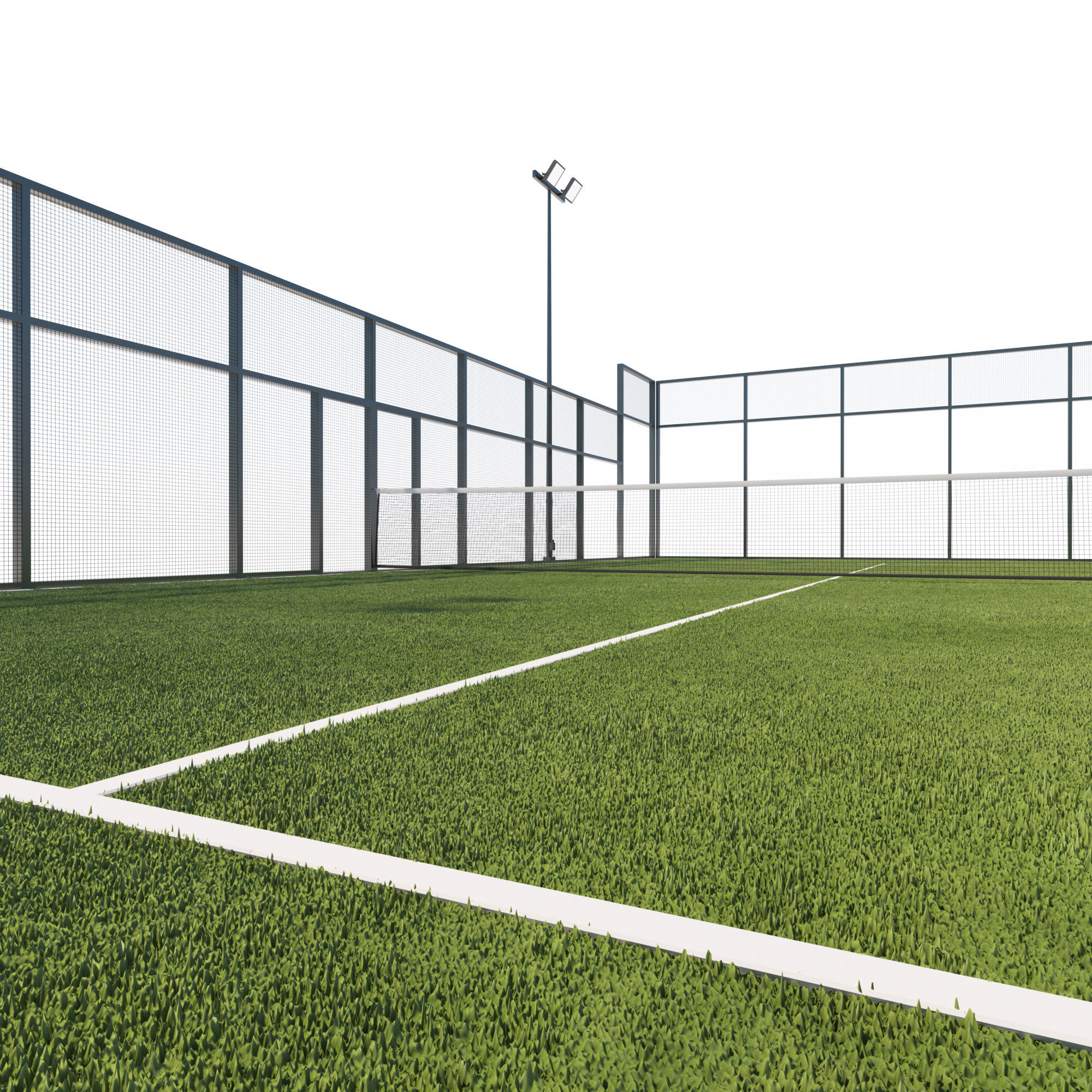 Padel Court 3D model_1