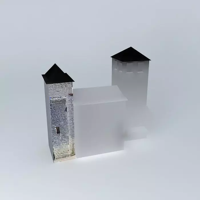 Siorac de Riberac Free 3D model