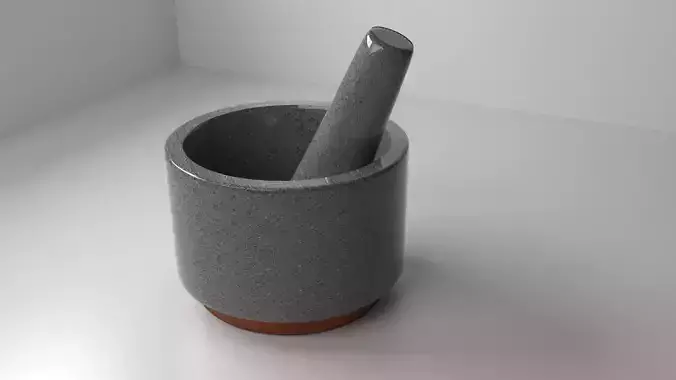 Ceramic Stone Mortar and Pestle 20