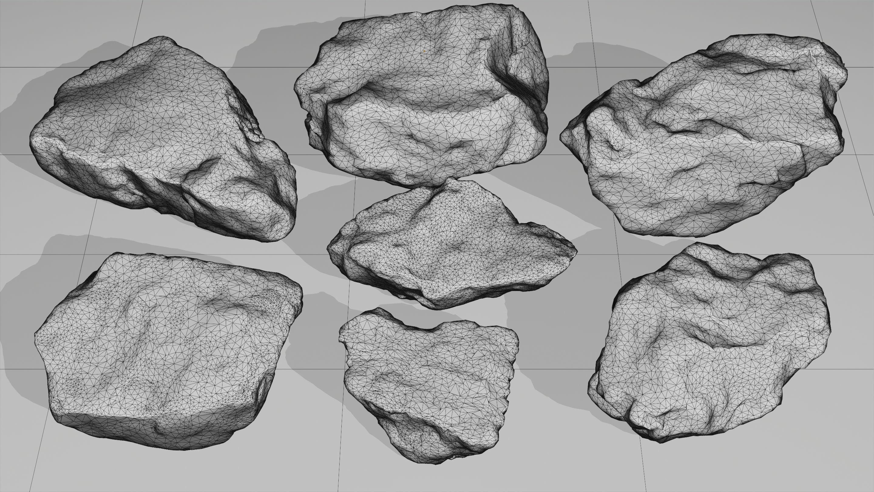 Rock Pack Vol 2 Photoscanned Rocks 7 total Low-poly 3D model_3