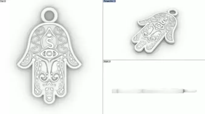 Hamsa pendant