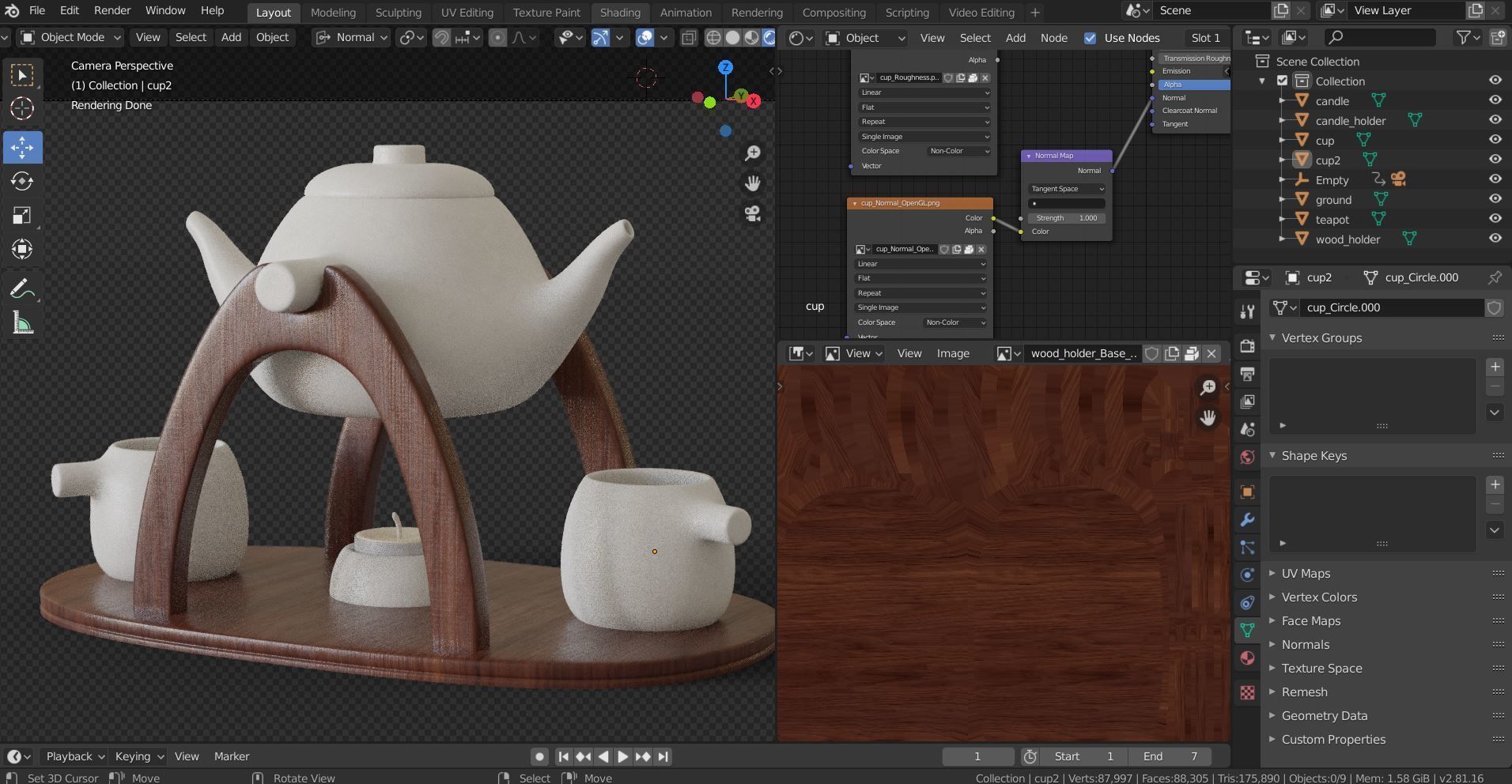 Teapot warmer set 3D model_21