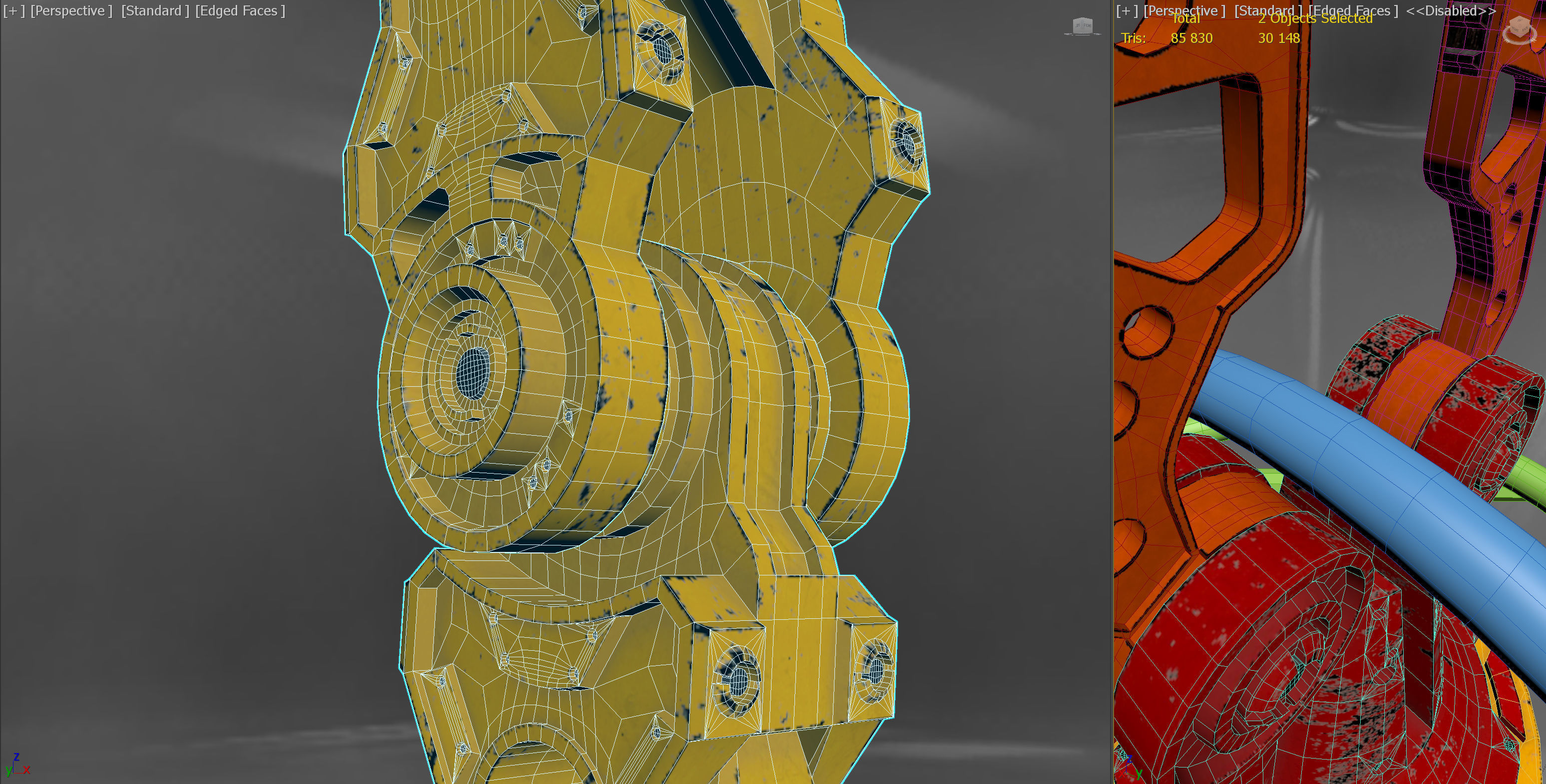 Robotic Arm PBR Rigged Low-poly 3D model_12