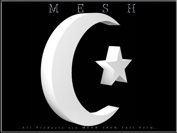 MOON AND LITTLE STAR Low-poly 3D model_2